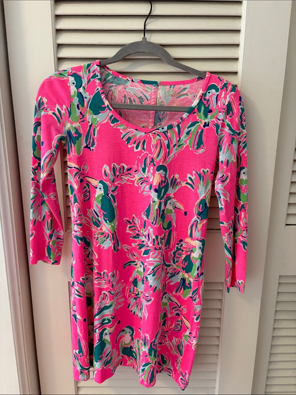 Lilly Pulitzer for Target Hot Pink Tropical-Print Mini Dress